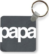 Sleutelhanger - Uitdeelcadeautjes - Quotes - Papa - Spreuken - Plastic - Vaderdag cadeau - Geschenk - Cadeautje voor hem - Tip - Mannen