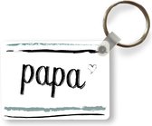 Sleutelhanger - Quotes - Papa - Spreuken - Vader - Uitdeelcadeautjes - Plastic - Vaderdag cadeau - Geschenk - Cadeautje voor hem - Tip - Mannen