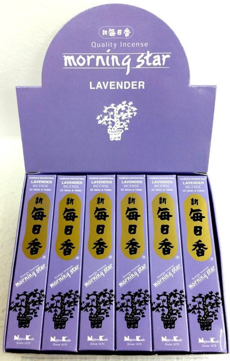 Nippon Kodo Morning Star Lavender Lavendel Japanse wierook 12-pack Gratis Verzending!!!