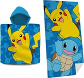 Set Pokemon cape de bain/poncho et serviette de plage/bain - pour enfant - Pikachu