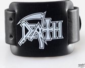 Death - Logo - Leren Polsband