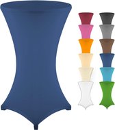 Statafelhoezen, verschillende kleuren, 3 verschillende maten, diameter 60 cm, 70 cm, 80 cm, blauw, Ø 80