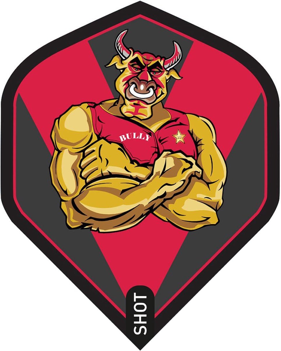 Shot Michael Smith Bully Boy Red - Dart Flights