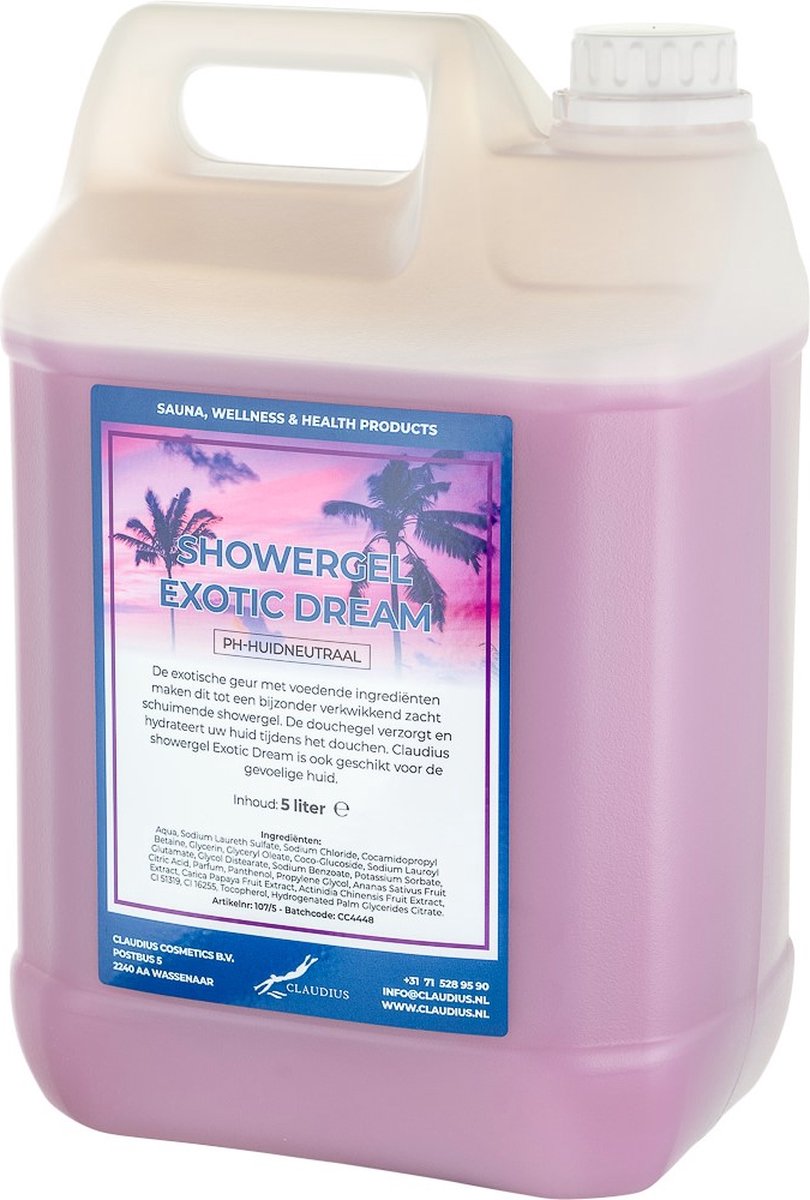 Goedkoopste Claudius Douchegel Exotic Dream 5 liter - - Showergel