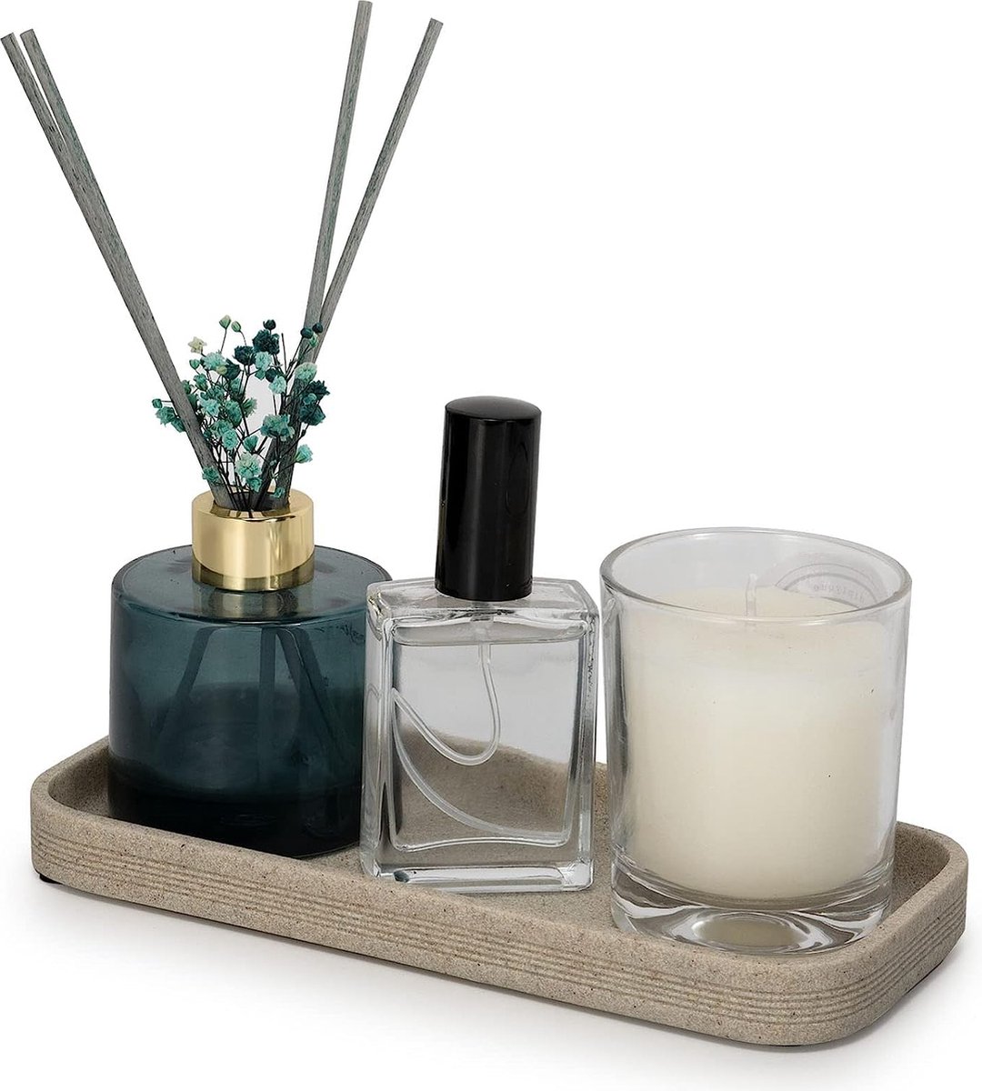 ZCCZ Zwarte badkameraccessoireset 6 stuks - organizer met tandenborstelhouder, lotion zeepdispenser, make-upbak en 2 Qtip-houders - moderne decoratie-accessoires