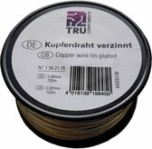 TRU COMPONENTS Koperdraad Buitendiameter (excl. isolatielak): 0.80 mm 100 m
