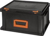 Alutec 139220110188 Kunststofbox Magnus PC 20 (b x h x d) 400 x 233 x 300 mm Zwart, Oranje 1 stuk(s)