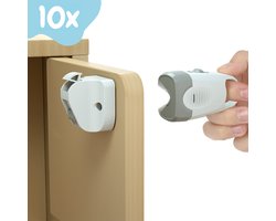 Kinderslot kastjes - Zelfklevend kinderslot - Kinderslot op maat - Baby veiligheid - 10+2 stuks