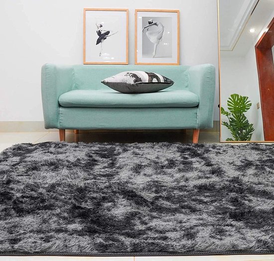 Tapis  Tapis salon, Tapis, Tapis noir et blanc