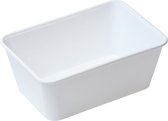 Boîtes de conservation frais - Récipient frais - Récipients de Prep de repas avec couvercle - Récipient pour micro-ondes - Contenu de 1000 ml - Wit - 100 pièces - 1000 cc - Prep Meal