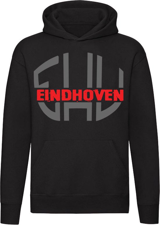 Eindhoven ehv schild | 040 | voetbal | Unisex | Trui | Sweater | Hoodie |  Capuchon | Zwart | bol