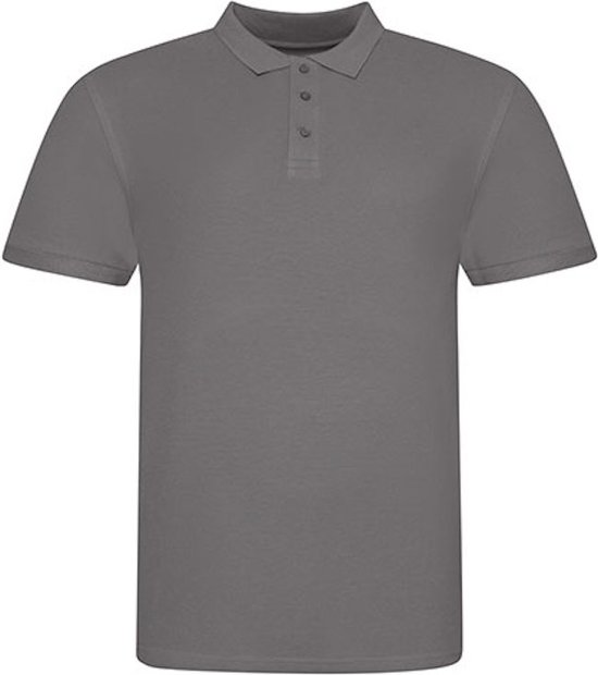 Herenpolo '100' met korte mouwen Charcoal - M