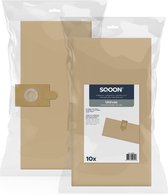 SQOON® - Industrie groot stofzuigerzakken - papier - 10 stuks