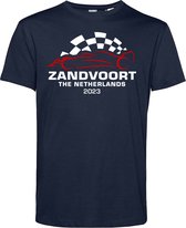 T-shirt Auto GP Zandvoort 2023 | Formule 1 fan | Max Verstappen / Red Bull racing supporter | Navy | maat S