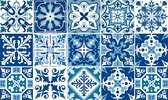 Ulticool Decoratie Sticker Tegels - Holland Blauw Wit Decoratie - 15x15 cm - 15 stuks Plakfolie Tegelstickers - Plaktegels Zelfklevend - Sticktiles - Badkamer - Keuken