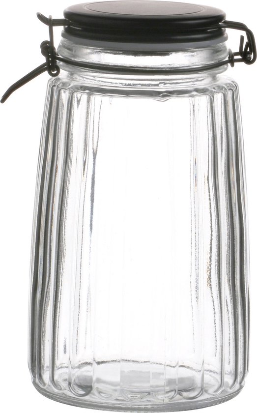 Tadar Weckpot, 10 l, van glas, twist-off voorraadpot, inmaakglas, komkommerglas, voorraadpot, bewaarpot, inkookglas, groot, doorzichtig, basic