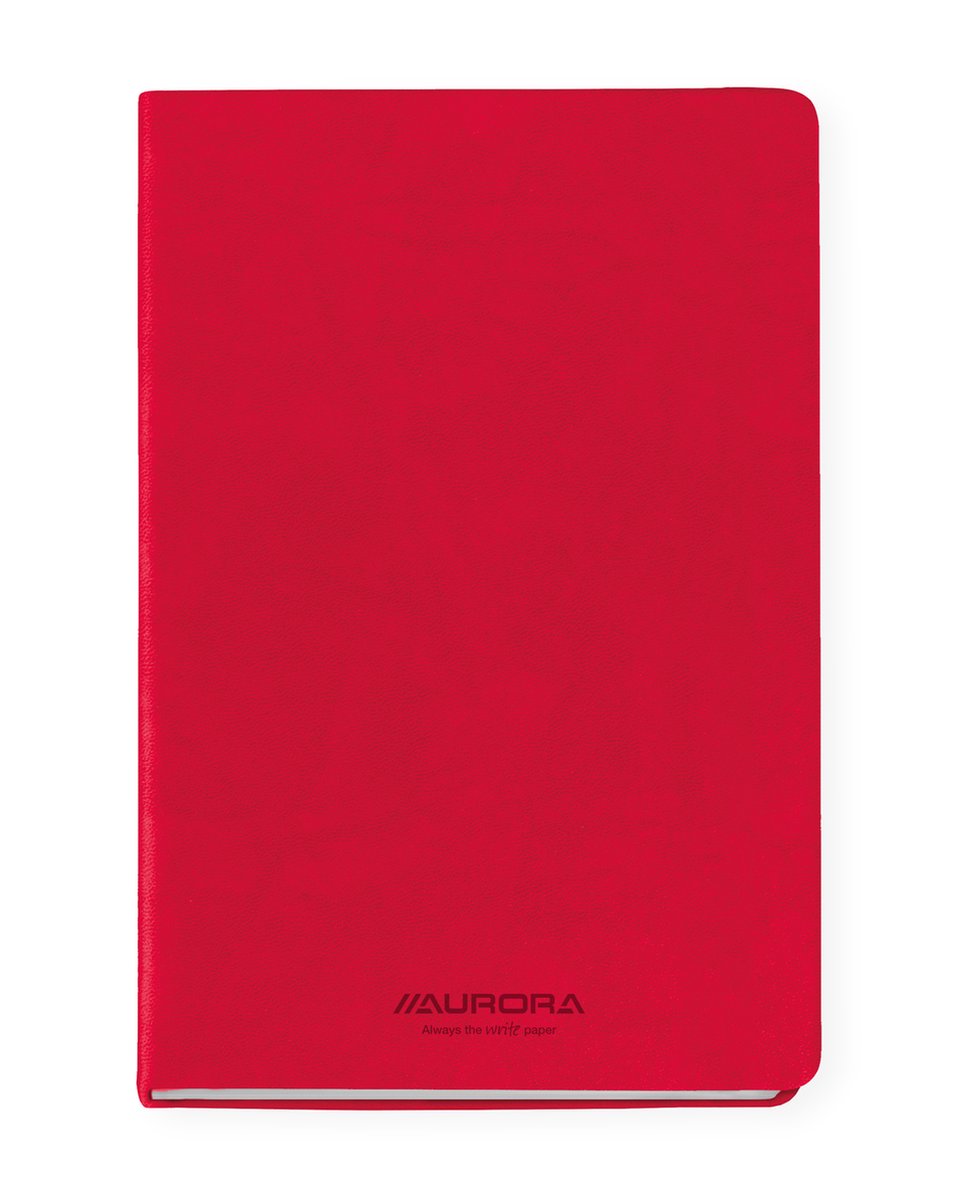 Notitieboek aurora capri a5 192blz lijn 80gr rood | 1 stuk