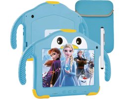 Vulpes Goods® Kids - Kindertablet - Tablet Kinderen - Ouder Control App - 100% Kids Proof - 3500 mAh - Android 10 Go - Incl. Ingebouwde Beschermhoes, Screenprotector & Oogbescherming - 32 GB - Met Touchscreen Pen- PRO versie