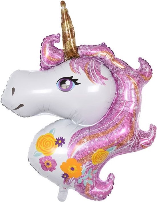 Unicorn Versiering met Unicorn Slinger voor Verjaardag - Eenhoorn Versiering Verjaardag - Unicorn Slingers - Unicorn Versiering Kinderfeestje - Unicorn Vlaggenlijn - Unicorn Ballon - Compleet Eenhoorn Feestpakket