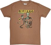 Nirvana Tshirt Homme -M- Incesticide Marron