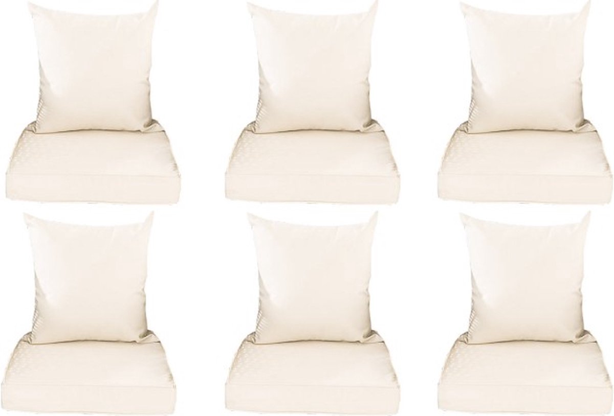 Set van 12 kussenslopen Stavanger Creme