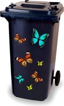Kliko stickervel - Vlinders - container sticker - afvalbak stickers - vuilnisbak - CoverArt