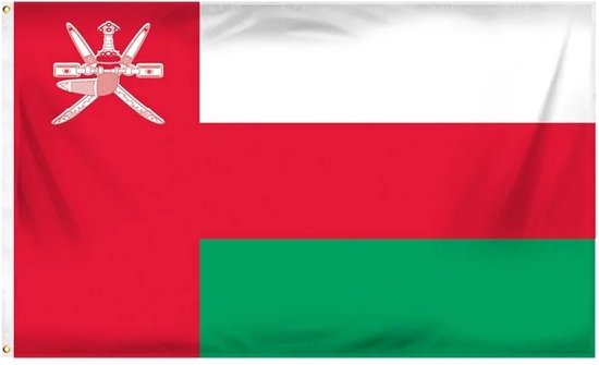 VlagDirect - Omaanse vlag - Oman vlag - 90 x 150 cm.