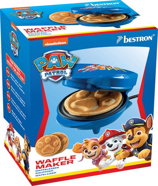 Bestron Wafelijzer - APP500B - 550W - Paw Patrol mini wafel - Hondenpoot vorm - Chase- Blauw - 5 jaar garantie van Bestron — afbeelding 5