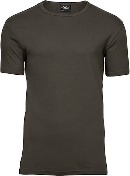 Men's Interlock T-shirt met korte mouwen Dark Olive - 3XL