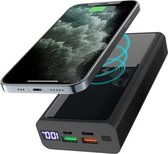 B-care Powerbank 20000 mAh - Draadloos Oplader - Snellaadfunctie - 2x USB - Geschikt Voor iPhone En Samsung