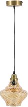 Suspension verre rouille/or - 21x11x19cm - Kolony - Lampe en Verres