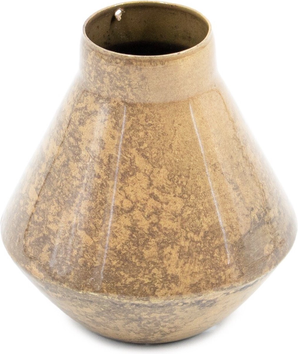 homebound by ky Vaasje metaal peach marble | bloemenvaasje | vaasje Goud