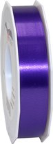 1x XL Hobby/decoratie paarse kunststof sierlinten 2,5 cm/25 mm x 91 meter- Luxe kwaliteit - Cadeaulint lint/ribbon