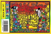 ColorVelvet Fluwelen kleurplaat groot nr. LA1 met stiften (47x35cm) - Gustav Klimt Levensboom