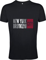 T-Shirt 359-38 New York Brooklyn - Zwart, L