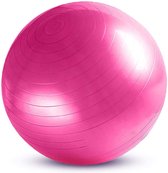 Padisport - fitnessbal 75 cm - zitbal 75 cm - zwangerschapsbal - fysio bal - oefenbal - yoga bal inclusief pomp - fitnessbal - pilates bal - yoga bal roze - yoga bal 75 cm - yoga bal - fitness - roze