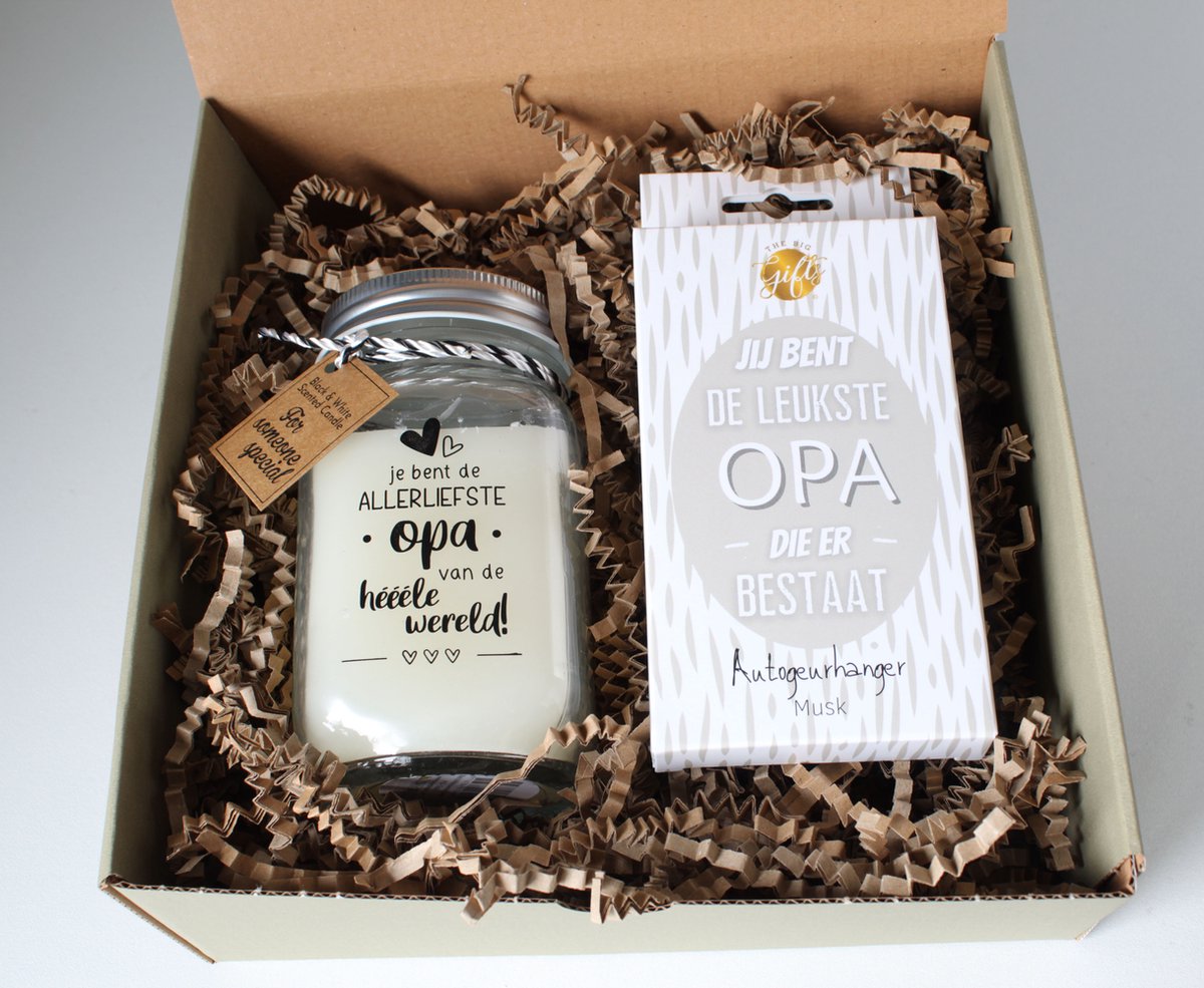 Minibox Lieve Opa - cadeau Opa - cadeau Vaderdag - cadeau Kerst