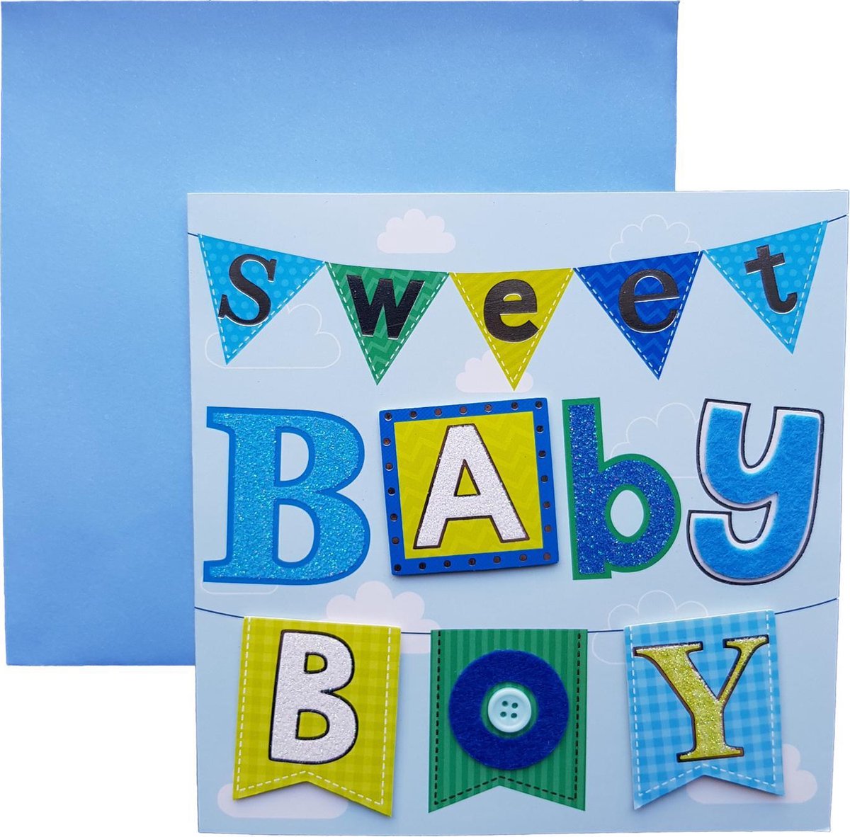 Wenskaart Geboorte Jongen Sweet Baby boy