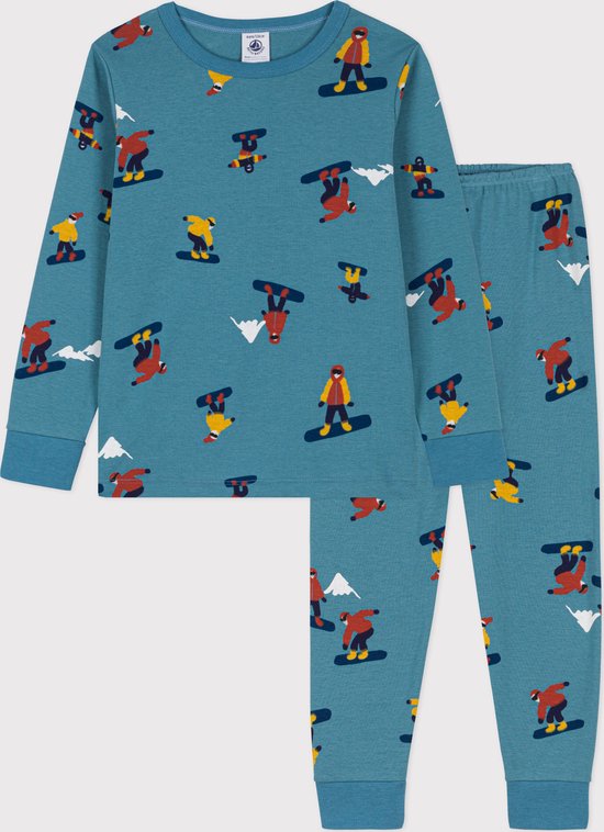 Pyjama Garçon Petit Bateau - Coton Imprimé Étoiles - Qualité Française Iconique