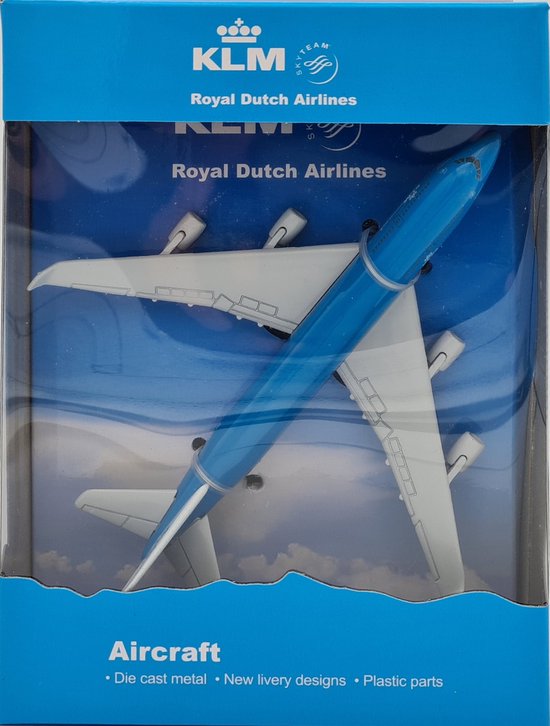 KLM Boeing 747 speelgoedvliegtuig – 14 cm