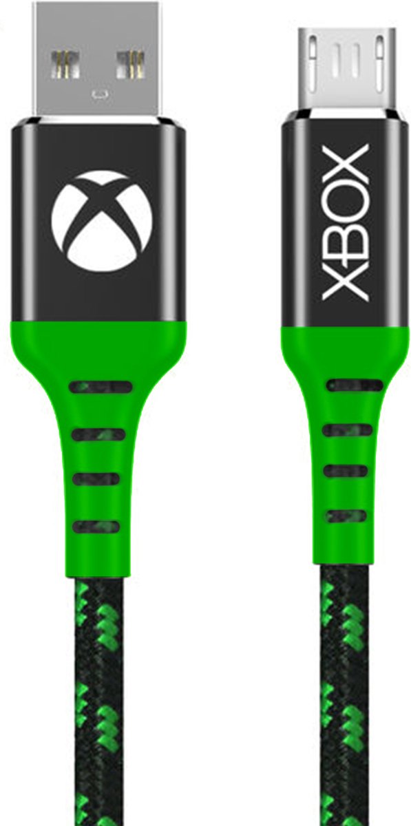 Microsoft Licensed- Xbox 4m Micro USB Gevlochten Oplaadkabel