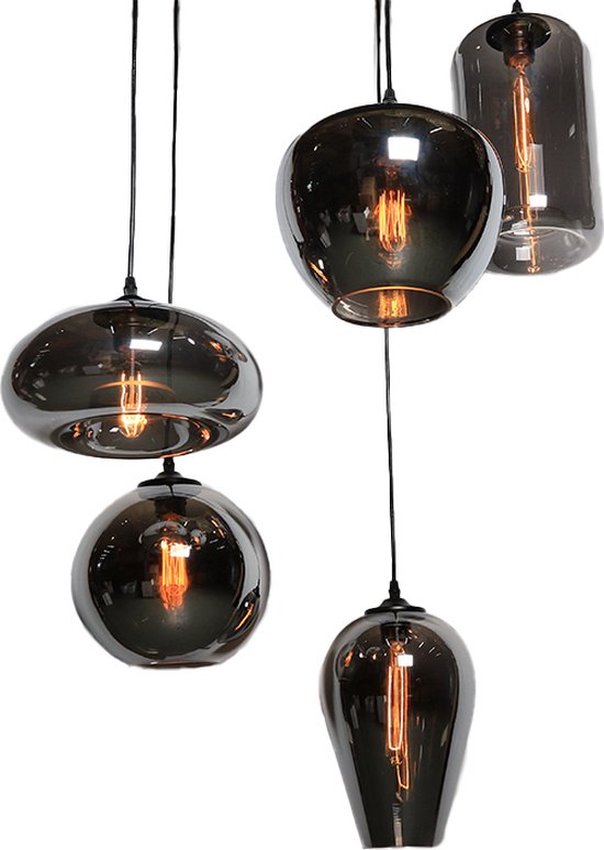 Wezn Hanglamp 5 Lichtpunten - Eetkamer - Eettafel Lamp - Modern - Sfeervol  Design | bol.com