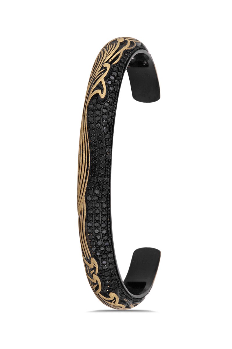 Concept Cheetah - uniek design - exclusieve heren armband - armbandje mannen - metaal - hoogwaardige coating - 19.5 cm - verstelbaar