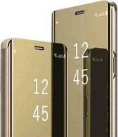 Telefoonhoesje Clear View Geschikt voor: Samsung Galaxy A12 5G - Goud - AR202