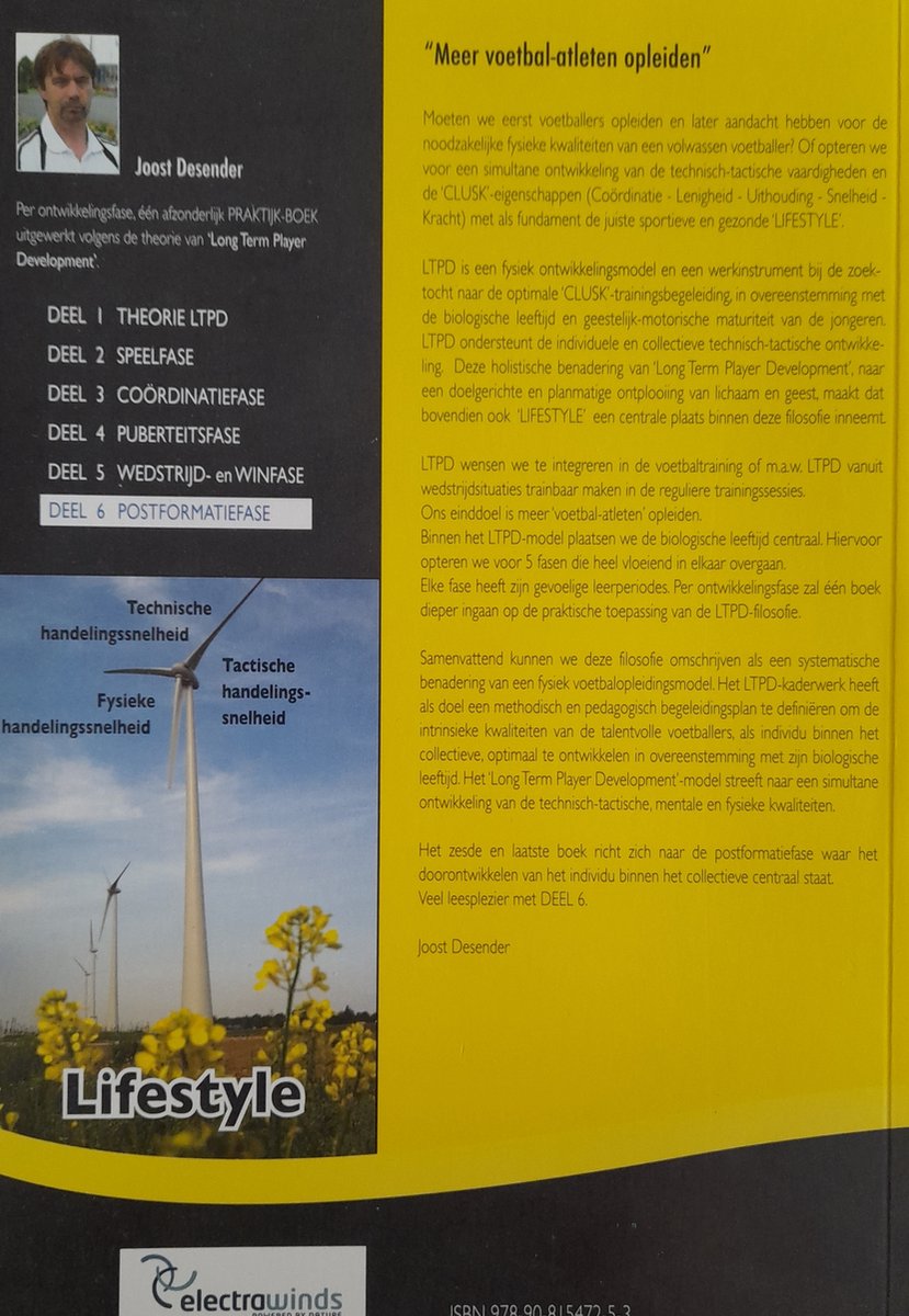 Long Term Player Development - back cover