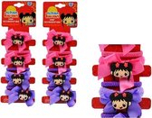 Nickelodeon - Ni Hao Kai-Lan - Haarelastiekjes - Haarbandjes - Set van 8 stuks.