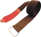 FASTECH® F101-25-630M Klittenband Met riem Haak- en lusdeel (l x b) 630 mm x 25 mm Zwart, Rood 5 stuk(s)