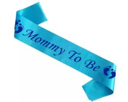 Mommy To Be | Aankomende Moeder | Sjerp | Baby Shower | Kraamfeest | Blauw