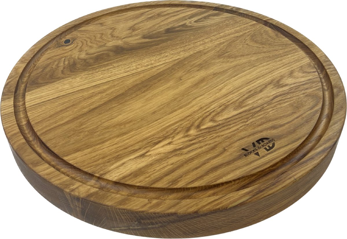 Blocks & Boards - SNIJPLANK ROND – EIKEN ⌀40CM