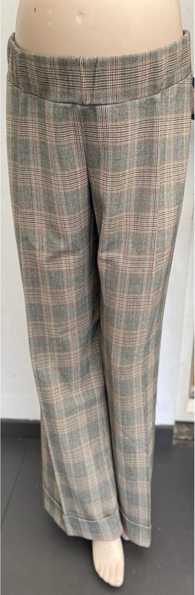 FRAGILE TROUSERS WITH CREASE M335 "Color: GREEN STREEP","Size: XXL"